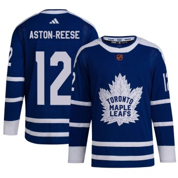 Authentic Adidas Men's Zach Aston-Reese Toronto Maple Leafs Reverse Retro 2.0 Jersey - Royal