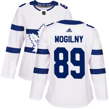 Authentic Adidas Women's Alexander Mogilny Toronto Maple Leafs 2018 Stadium Series Jersey - White