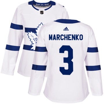 Authentic Adidas Women's Alexei Marchenko Toronto Maple Leafs 2018 Stadium Series Jersey - White