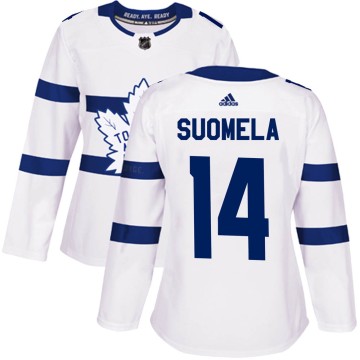 Authentic Adidas Women's Antti Suomela Toronto Maple Leafs 2018 Stadium Series Jersey - White