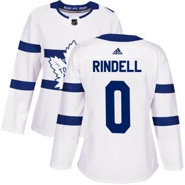 Authentic Adidas Women's Axel Rindell Toronto Maple Leafs 2018 Stadium Series Jersey - White