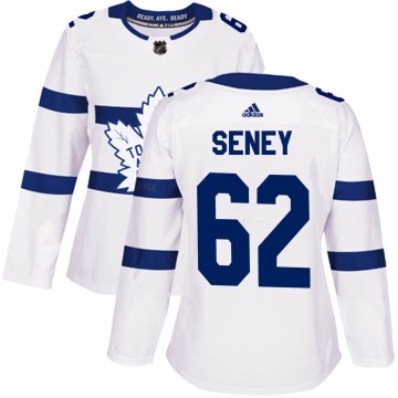 Authentic Adidas Women's Brett Seney Toronto Maple Leafs 2018 Stadium Series Jersey - White