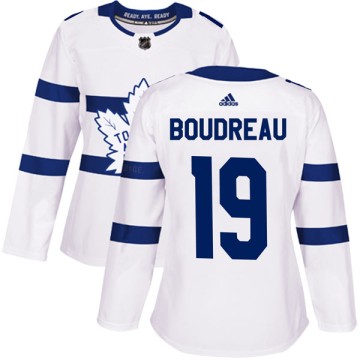 Authentic Adidas Women's Bruce Boudreau Toronto Maple Leafs 2018 Stadium Series Jersey - White