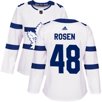 Authentic Adidas Women's Calle Rosen Toronto Maple Leafs 2018 Stadium Series Jersey - White