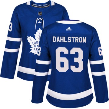 Authentic Adidas Women's Carl Dahlstrom Toronto Maple Leafs Home Jersey - Blue