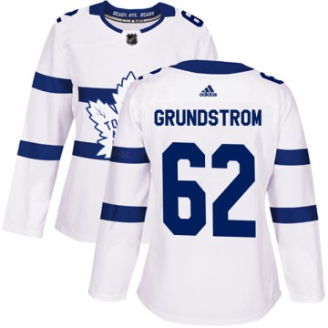 Authentic Adidas Women's Carl Grundstrom Toronto Maple Leafs 2018 Stadium Series Jersey - White