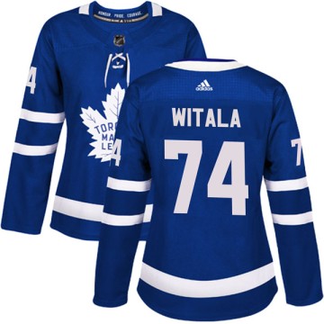 Authentic Adidas Women's Chase Witala Toronto Maple Leafs Home Jersey - Blue