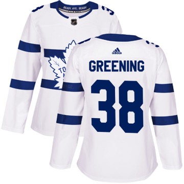 Authentic Adidas Women's Colin Greening Toronto Maple Leafs 2018 Stadium Series Jersey - White