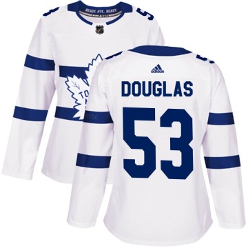 Authentic Adidas Women's Curtis Douglas Toronto Maple Leafs 2018 Stadium Series Jersey - White
