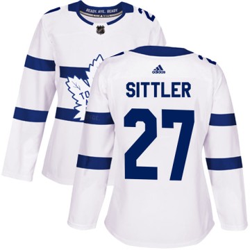 Authentic Adidas Women's Darryl Sittler Toronto Maple Leafs 2018 Stadium Series Jersey - White