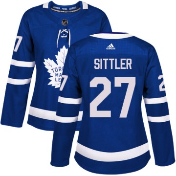 Authentic Adidas Women's Darryl Sittler Toronto Maple Leafs Home Jersey - Royal Blue