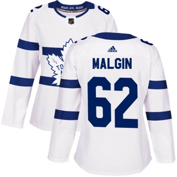 Authentic Adidas Women's Denis Malgin Toronto Maple Leafs 2018 Stadium Series Jersey - White