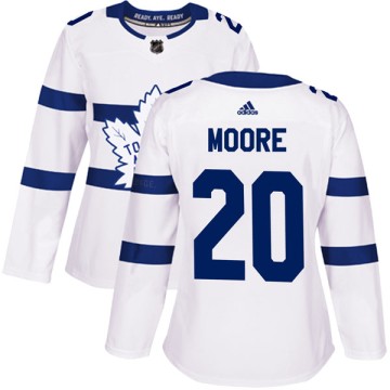 Authentic Adidas Women's Dominic Moore Toronto Maple Leafs 2018 Stadium Series Jersey - White