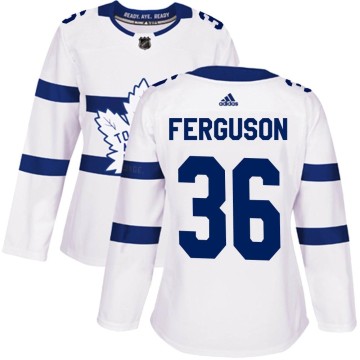Authentic Adidas Women's Dylan Ferguson Toronto Maple Leafs 2018 Stadium Series Jersey - White