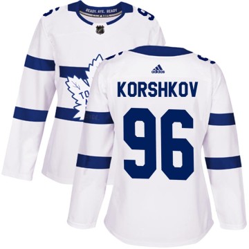 Authentic Adidas Women's Egor Korshkov Toronto Maple Leafs 2018 Stadium Series Jersey - White