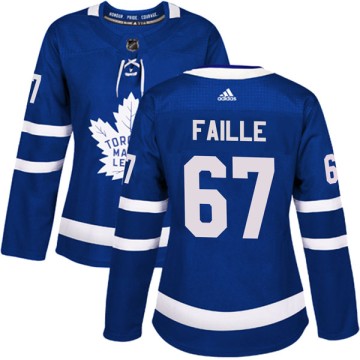 Authentic Adidas Women's Eric Faille Toronto Maple Leafs Home Jersey - Blue