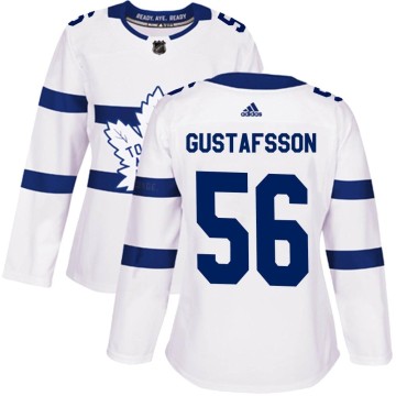 Authentic Adidas Women's Erik Gustafsson Toronto Maple Leafs 2018 Stadium Series Jersey - White