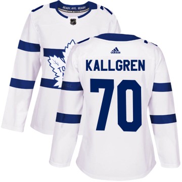 Authentic Adidas Women's Erik Kallgren Toronto Maple Leafs 2018 Stadium Series Jersey - White