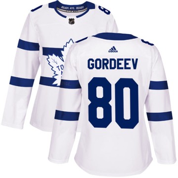 Authentic Adidas Women's Fedor Gordeev Toronto Maple Leafs 2018 Stadium Series Jersey - White