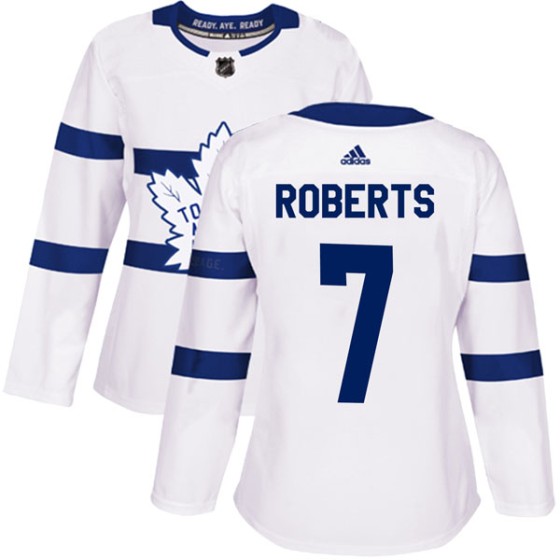 Authentic Adidas Women's Gary Roberts Toronto Maple Leafs 2018 Stadium Series Jersey - White