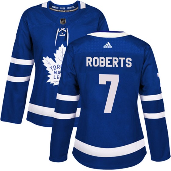 Authentic Adidas Women's Gary Roberts Toronto Maple Leafs Home Jersey - Blue