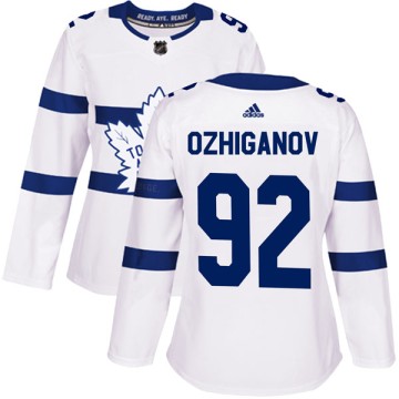 Authentic Adidas Women's Igor Ozhiganov Toronto Maple Leafs 2018 Stadium Series Jersey - White