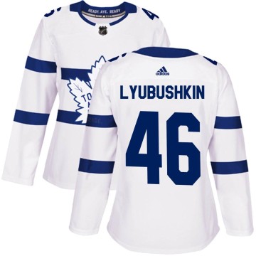 Authentic Adidas Women's Ilya Lyubushkin Toronto Maple Leafs 2018 Stadium Series Jersey - White