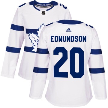 Authentic Adidas Women's Joel Edmundson Toronto Maple Leafs 2018 Stadium Series Jersey - White