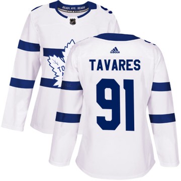 Authentic Adidas Women's John Tavares Toronto Maple Leafs 2018 Stadium Series Jersey - White