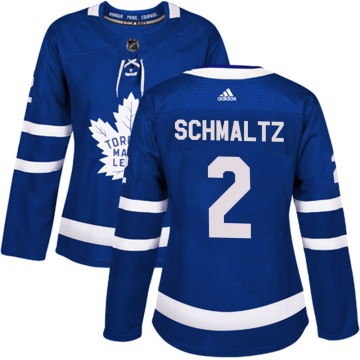 Authentic Adidas Women's Jordan Schmaltz Toronto Maple Leafs Home Jersey - Blue