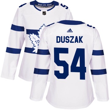Authentic Adidas Women's Joseph Duszak Toronto Maple Leafs 2018 Stadium Series Jersey - White