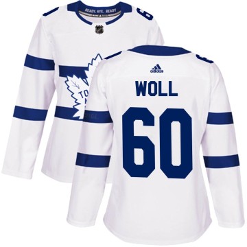 Authentic Adidas Women's Joseph Woll Toronto Maple Leafs 2018 Stadium Series Jersey - White