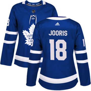 Authentic Adidas Women's Josh Jooris Toronto Maple Leafs Home Jersey - Blue