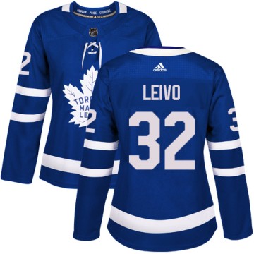 Authentic Adidas Women's Josh Leivo Toronto Maple Leafs Home Jersey - Royal Blue