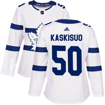 Authentic Adidas Women's Kasimir Kaskisuo Toronto Maple Leafs ized 2018 Stadium Series Jersey - White