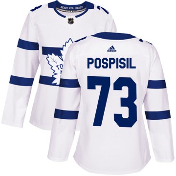 Authentic Adidas Women's Kristian Pospisil Toronto Maple Leafs 2018 Stadium Series Jersey - White