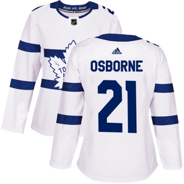 Authentic Adidas Women's Mark Osborne Toronto Maple Leafs 2018 Stadium Series Jersey - White