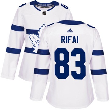 Authentic Adidas Women's Marshall Rifai Toronto Maple Leafs 2018 Stadium Series Jersey - White