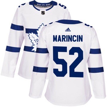 Authentic Adidas Women's Martin Marincin Toronto Maple Leafs 2018 Stadium Series Jersey - White