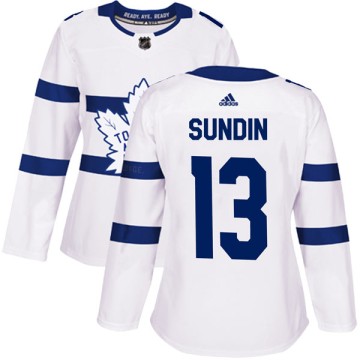 Authentic Adidas Women's Mats Sundin Toronto Maple Leafs 2018 Stadium Series Jersey - White