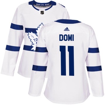 Authentic Adidas Women's Max Domi Toronto Maple Leafs 2018 Stadium Series Jersey - White