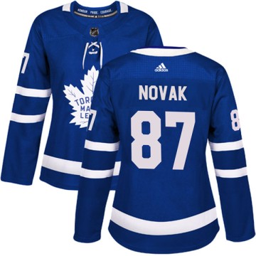 Authentic Adidas Women's Max Novak Toronto Maple Leafs Home Jersey - Blue