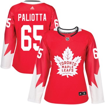 Authentic Adidas Women's Michael Paliotta Toronto Maple Leafs Alternate Jersey - Red