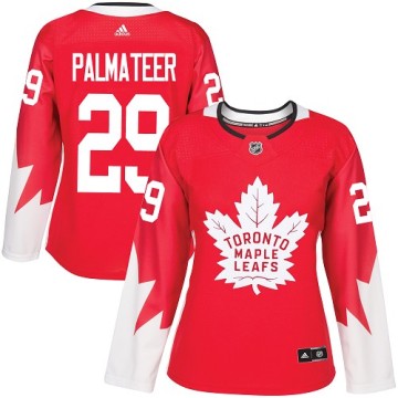 Authentic Adidas Women's Mike Palmateer Toronto Maple Leafs Alternate Jersey - Red