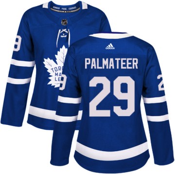 Authentic Adidas Women's Mike Palmateer Toronto Maple Leafs Home Jersey - Royal Blue