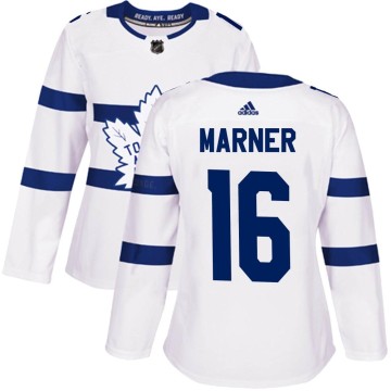 Authentic Adidas Women's Mitch Marner Toronto Maple Leafs 2018 Stadium Series Jersey - White