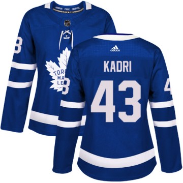 Authentic Adidas Women's Nazem Kadri Toronto Maple Leafs Home Jersey - Royal Blue