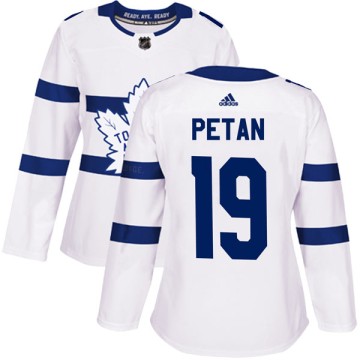 Authentic Adidas Women's Nic Petan Toronto Maple Leafs 2018 Stadium Series Jersey - White