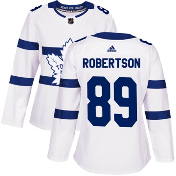 Authentic Adidas Women's Nicholas Robertson Toronto Maple Leafs 2018 Stadium Series Jersey - White