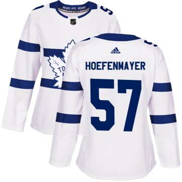Authentic Adidas Women's Noel Hoefenmayer Toronto Maple Leafs 2018 Stadium Series Jersey - White